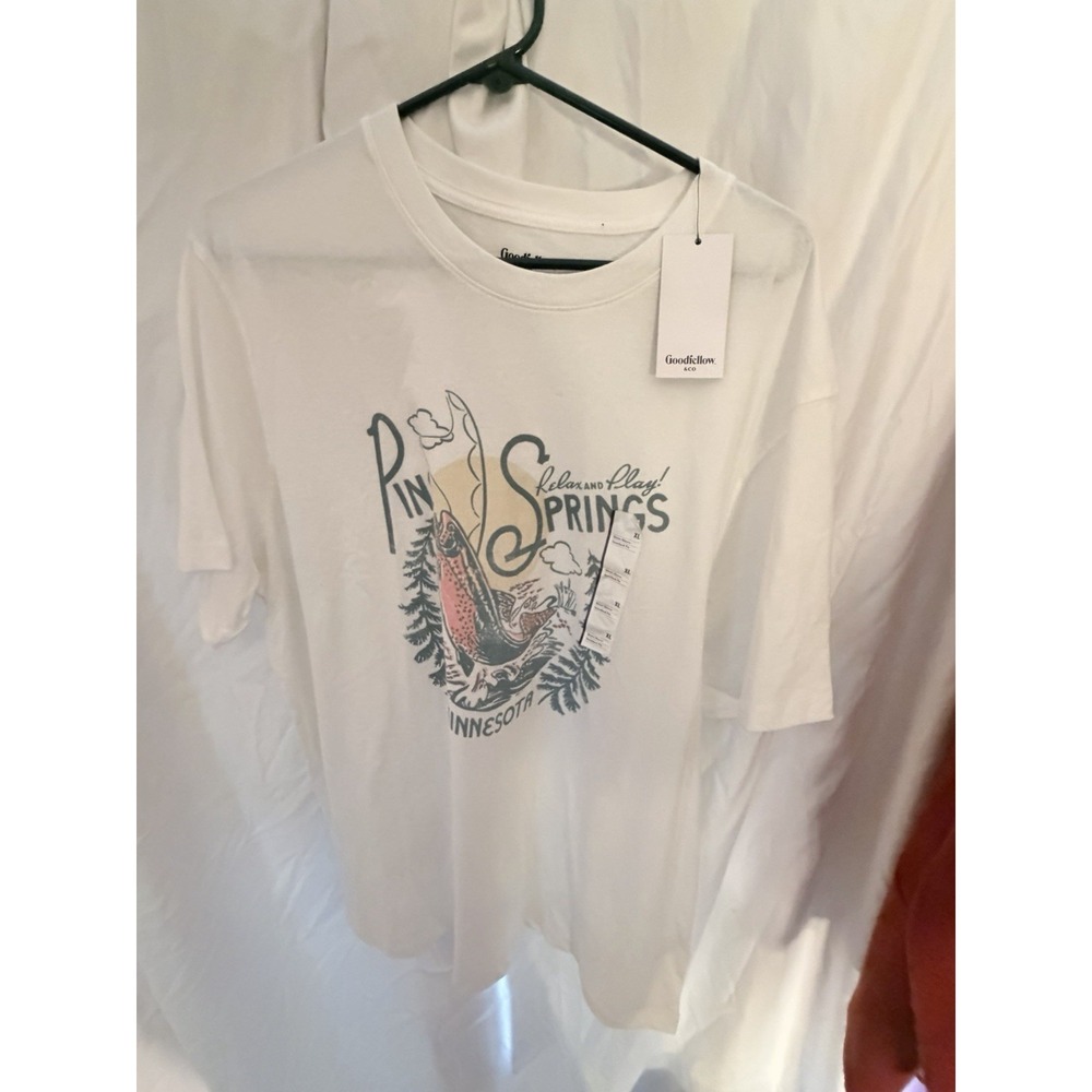 Goodfellow & Co XL pine Springs Minnesota T-Shirt Nwt graphic T